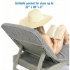 image:imageCotton Paradise 2 Piece Lounge Chair Towels with Pocket 32  86 inches Pool Chair Towels Soft and Absorbent Chaise Lounge Towels for Pool Light Gray 2 PieceLight Gray