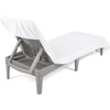 image:imageCotton Paradise 2 Piece Lounge Chair Towels with Pocket 32  86 inches Pool Chair Towels Soft and Absorbent Chaise Lounge Towels for Pool Light Gray 2 PieceWhite