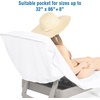 image:imageCotton Paradise 2 Piece Lounge Chair Towels with Pocket 32  86 inches Pool Chair Towels Soft and Absorbent Chaise Lounge Towels for Pool Light Gray 2 PieceWhite