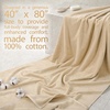image:imageCotton Paradise 4 Piece Turkish Bath Towels for Bathroom 100 Cotton Extra Large Soft Plush Towels Bathroom Set Aqua BlueBeige