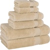 image:imageCotton Paradise 4 Piece Turkish Bath Towels for Bathroom 100 Cotton Extra Large Soft Plush Towels Bathroom Set Aqua BlueBeige
