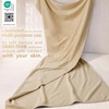 image:imageCotton Paradise 4 Piece Turkish Bath Towels for Bathroom 100 Cotton Extra Large Soft Plush Towels Bathroom Set Aqua BlueBeige