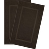 image:imageCotton Paradise 4 Piece Turkish Bath Towels for Bathroom 100 Cotton Extra Large Soft Plush Towels Bathroom Set Aqua BlueChocolate Brown