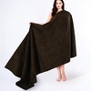 image:imageCotton Paradise 4 Piece Turkish Bath Towels for Bathroom 100 Cotton Extra Large Soft Plush Towels Bathroom Set Aqua BlueChocolate Brown