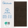 image:imageCotton Paradise 4 Piece Turkish Bath Towels for Bathroom 100 Cotton Extra Large Soft Plush Towels Bathroom Set Aqua BlueChocolate Brown