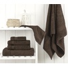 image:imageCotton Paradise 4 Piece Turkish Bath Towels for Bathroom 100 Cotton Extra Large Soft Plush Towels Bathroom Set Aqua BlueChocolate Brown