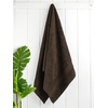 image:imageCotton Paradise 4 Piece Turkish Bath Towels for Bathroom 100 Cotton Extra Large Soft Plush Towels Bathroom Set Aqua BlueChocolate Brown