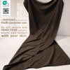 image:imageCotton Paradise 4 Piece Turkish Bath Towels for Bathroom 100 Cotton Extra Large Soft Plush Towels Bathroom Set Aqua BlueChocolate Brown