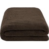 image:imageCotton Paradise 4 Piece Turkish Bath Towels for Bathroom 100 Cotton Extra Large Soft Plush Towels Bathroom Set Aqua BlueChocolate Brown