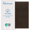 image:imageCotton Paradise 4 Piece Turkish Bath Towels for Bathroom 100 Cotton Extra Large Soft Plush Towels Bathroom Set Aqua BlueChocolate Brown