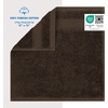 image:imageCotton Paradise 4 Piece Turkish Bath Towels for Bathroom 100 Cotton Extra Large Soft Plush Towels Bathroom Set Aqua BlueChocolate Brown