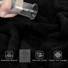 image:imageCotton Paradise 4 Piece Turkish Bath Towels for Bathroom 100 Cotton Extra Large Soft Plush Towels Bathroom Set Aqua BlueCoal Black