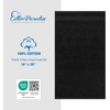 image:imageCotton Paradise 4 Piece Turkish Bath Towels for Bathroom 100 Cotton Extra Large Soft Plush Towels Bathroom Set Aqua BlueCoal Black
