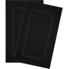 image:imageCotton Paradise 4 Piece Turkish Bath Towels for Bathroom 100 Cotton Extra Large Soft Plush Towels Bathroom Set Aqua BlueCoal Black