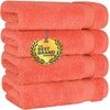 image:imageCotton Paradise 4 Piece Turkish Bath Towels for Bathroom 100 Cotton Extra Large Soft Plush Towels Bathroom Set Aqua BlueCoral