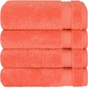 image:imageCotton Paradise 4 Piece Turkish Bath Towels for Bathroom 100 Cotton Extra Large Soft Plush Towels Bathroom Set Aqua BlueCoral