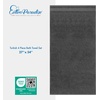 image:imageCotton Paradise 4 Piece Turkish Bath Towels for Bathroom 100 Cotton Extra Large Soft Plush Towels Bathroom Set Aqua BlueDark Gray