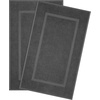 image:imageCotton Paradise 4 Piece Turkish Bath Towels for Bathroom 100 Cotton Extra Large Soft Plush Towels Bathroom Set Aqua BlueDark Gray