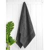 image:imageCotton Paradise 4 Piece Turkish Bath Towels for Bathroom 100 Cotton Extra Large Soft Plush Towels Bathroom Set Aqua BlueDark Gray
