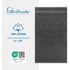 image:imageCotton Paradise 4 Piece Turkish Bath Towels for Bathroom 100 Cotton Extra Large Soft Plush Towels Bathroom Set Aqua BlueDark Gray