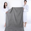 image:imageCotton Paradise 4 Piece Turkish Bath Towels for Bathroom 100 Cotton Extra Large Soft Plush Towels Bathroom Set Aqua BlueLight Grey