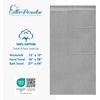 image:imageCotton Paradise 4 Piece Turkish Bath Towels for Bathroom 100 Cotton Extra Large Soft Plush Towels Bathroom Set Aqua BlueLight Grey