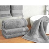 image:imageCotton Paradise 4 Piece Turkish Bath Towels for Bathroom 100 Cotton Extra Large Soft Plush Towels Bathroom Set Aqua BlueLight Grey