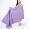 image:imageCotton Paradise 4 Piece Turkish Bath Towels for Bathroom 100 Cotton Extra Large Soft Plush Towels Bathroom Set Aqua BlueLilac