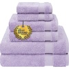image:imageCotton Paradise 4 Piece Turkish Bath Towels for Bathroom 100 Cotton Extra Large Soft Plush Towels Bathroom Set Aqua BlueLilac
