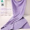 image:imageCotton Paradise 4 Piece Turkish Bath Towels for Bathroom 100 Cotton Extra Large Soft Plush Towels Bathroom Set Aqua BlueLilac