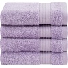 image:imageCotton Paradise 4 Piece Turkish Bath Towels for Bathroom 100 Cotton Extra Large Soft Plush Towels Bathroom Set Aqua BlueLilac