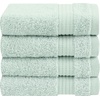 image:imageCotton Paradise 4 Piece Turkish Bath Towels for Bathroom 100 Cotton Extra Large Soft Plush Towels Bathroom Set Aqua BlueMint Green