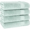 image:imageCotton Paradise 4 Piece Turkish Bath Towels for Bathroom 100 Cotton Extra Large Soft Plush Towels Bathroom Set Aqua BlueMint Green