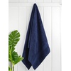 image:imageCotton Paradise 4 Piece Turkish Bath Towels for Bathroom 100 Cotton Extra Large Soft Plush Towels Bathroom Set Aqua BlueNavy Blue