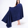 image:imageCotton Paradise 4 Piece Turkish Bath Towels for Bathroom 100 Cotton Extra Large Soft Plush Towels Bathroom Set Aqua BlueNavy Blue