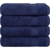 image:imageCotton Paradise 4 Piece Turkish Bath Towels for Bathroom 100 Cotton Extra Large Soft Plush Towels Bathroom Set Aqua BlueNavy Blue