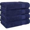 image:imageCotton Paradise 4 Piece Turkish Bath Towels for Bathroom 100 Cotton Extra Large Soft Plush Towels Bathroom Set Aqua BlueNavy Blue
