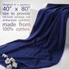 image:imageCotton Paradise 4 Piece Turkish Bath Towels for Bathroom 100 Cotton Extra Large Soft Plush Towels Bathroom Set Aqua BlueNavy Blue