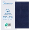 image:imageCotton Paradise 4 Piece Turkish Bath Towels for Bathroom 100 Cotton Extra Large Soft Plush Towels Bathroom Set Aqua BlueNavy Blue