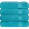image:imageCotton Paradise 4 Piece Turkish Bath Towels for Bathroom 100 Cotton Extra Large Soft Plush Towels Bathroom Set Aqua BlueOcean Aqua