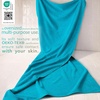 image:imageCotton Paradise 4 Piece Turkish Bath Towels for Bathroom 100 Cotton Extra Large Soft Plush Towels Bathroom Set Aqua BlueOcean Aqua