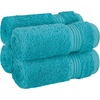 image:imageCotton Paradise 4 Piece Turkish Bath Towels for Bathroom 100 Cotton Extra Large Soft Plush Towels Bathroom Set Aqua BlueOcean Aqua