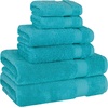 image:imageCotton Paradise 4 Piece Turkish Bath Towels for Bathroom 100 Cotton Extra Large Soft Plush Towels Bathroom Set Aqua BlueOcean Aqua