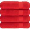 image:imageCotton Paradise 4 Piece Turkish Bath Towels for Bathroom 100 Cotton Extra Large Soft Plush Towels Bathroom Set Aqua BlueRed