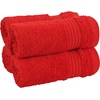 image:imageCotton Paradise 4 Piece Turkish Bath Towels for Bathroom 100 Cotton Extra Large Soft Plush Towels Bathroom Set Aqua BlueRed