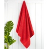 image:imageCotton Paradise 4 Piece Turkish Bath Towels for Bathroom 100 Cotton Extra Large Soft Plush Towels Bathroom Set Aqua BlueRed