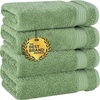 image:imageCotton Paradise 4 Piece Turkish Bath Towels for Bathroom 100 Cotton Extra Large Soft Plush Towels Bathroom Set Aqua BlueSage Green