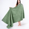 image:imageCotton Paradise 4 Piece Turkish Bath Towels for Bathroom 100 Cotton Extra Large Soft Plush Towels Bathroom Set Aqua BlueSage Green