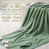 image:imageCotton Paradise 4 Piece Turkish Bath Towels for Bathroom 100 Cotton Extra Large Soft Plush Towels Bathroom Set Aqua BlueSage Green
