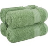 image:imageCotton Paradise 4 Piece Turkish Bath Towels for Bathroom 100 Cotton Extra Large Soft Plush Towels Bathroom Set Aqua BlueSage Green